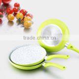 Beautiful ceramic marble frying pan