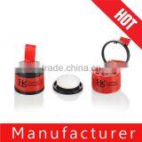 2015 New Promotion Bright Red Mini Empty Loose Powder Container With Brush