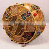 Pouffe Pouf Covers Vintage Patchwork Embroidered Pouffe Otttoman Boho Decor Home Decor thumbnail-1