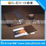 Gift Set With Leather Keychain/Pen/Name Card Holder in Box thumbnail-1