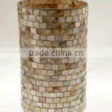 hand made glass shell vase
