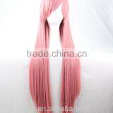 Cosplay Wig Oblique Bangs Long Straight Human Wigs 80cm 32 Inch Costume Party Synthetic Hair Wig thumbnail-4