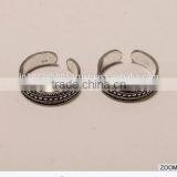 T0002-STERLING SILVER PLAIN TOE RINGS 2.75 thumbnail-1