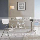 White Outdoor Plastic Folding Chair for Wedding/garden thumbnail-2