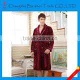 Super Soft Adults Warm Flannel Fleece Bathrobe For Home thumbnail-2