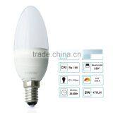 TIWIN 2015 High Quality CE ROHS E14 470lm 5W Plastic Led Candle Bulb Light