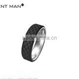 Black Carbon Fiber Tungsten Ring With Comfort Fit Inside Fashion Carbon Fiber Jewellery Cheap 2016 Tungsten Carbide Rings thumbnail-1