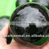Wholesale Hot Sale Rare Natural Black Clear Quartz Sphere Obsidian Crystal Ball thumbnail-2