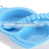 Eco-friend Food Grade FDA&LFGB Approved Silicone Baby Bowl Kids Droop Resistant Bowl thumbnail-1