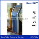 Free Standing POS Terminal 15/ 17/ 19/ 22 inch Self Service Info Kiosk For Banking/ Hotel Check in