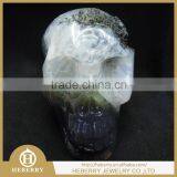 Hollowed Natural Hand Carving Amethyst Crystal Skull With Geode Good for Home Decoration or Gift to Friends thumbnail-1