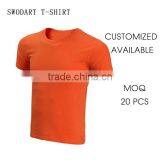 2016 Lycra Compression Orange Shirt OEM T-shirts Low MOQ Orders t Shirts Sports Shirt Fashion Style T-shirt thumbnail-1