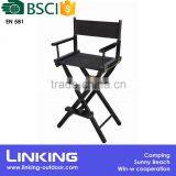 High Wooden Folding Director Chair With Footrest