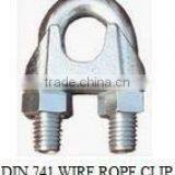 DIN 741 GALV MALLEABLE WIRE ROPE CLIPS