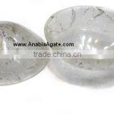 Crystal Quartz 2-Inch Bowls : Wholesale Agate Bowls Exporter : Gemstone Bowls thumbnail-3