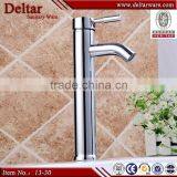high basin faucet round/square, brass faucet mixer, deltar brand sanitary wash basin faucet