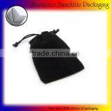 Black Velvet Pen Pouch Velvet Jewelry Pouch thumbnail-3