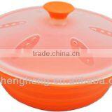 BPA Free Travel Collapsible Silicone Food Steamer