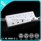 4 Outlet/Home Office Surge Protector With 4 Port Desktop USB Charging Station thumbnail-4