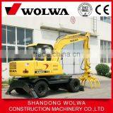 8 Ton Cheap Price Log Loader With Grapple Bucket thumbnail-1