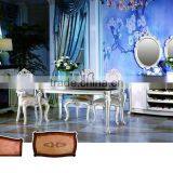 Bisini Antique Solid Wood Hand Carved Round Dining Table, Luxury Italian Dining Room Furniture, Dining Table thumbnail-2