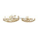Decorative Gold Fruit Bowl Metal Basket thumbnail-1