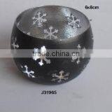 Two Tone Iron Votive Black and Silver Colours thumbnail-1