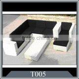 Modern Design Aluminum Frame Rattan Garden Sofa thumbnail-1