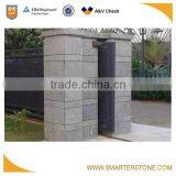 Sawn Cut Finished Lava Stone Tile for Luxury Gate