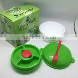 Plastic Salad Bowl Set With Lid/ BFA Free Salad Bowl Set With Lid thumbnail-3
