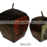 Apple Shape Metal Storage Boxes Set thumbnail-1