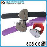 Heart-shaped Silicone Magnet Patted Bracelet,bangle,wristband thumbnail-4