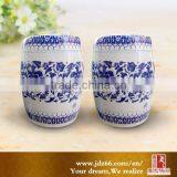 Peach Painted Blue and White Style Excellent Quality Antique Porcelain Stool thumbnail-6