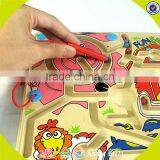 Wholesale Baby Wooden Toy Maze Popular Kids Wooden Toy Maze Top Fashion Children Wooden Toy Maze W11H012 thumbnail-4
