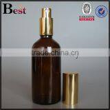 Wholesale Empty 100ml Amber Essential Fragrance Perfume Glass Bottle Pump Sprayer Screen Printing Hot Selling Free Sample thumbnail-5