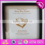 Wholesale Home Decoration Black Wooden Cheap Picture Frames W09A006 thumbnail-5