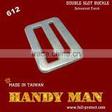 612-3 Hardware Parts Bag Buckle Harness Buckle Stamped Steel Double Slot Quick Buckle thumbnail-4