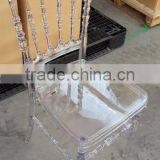 China Manufacturer Wedding Acrylic Transparent Napoleon Chairs With Soft Cushion thumbnail-1