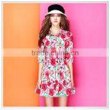 2014 Custom Design Fashion Style Digital Printed Fabric for Woman Dress thumbnail-1