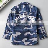 Weekday Clothing Wholesale 100% Cotton Printed Casual Camouflage Shirts Boys thumbnail-4