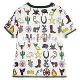 2017 Cheap Hot Sale Promotional Fashion Custom Wholesale Kids Baby Children's Boutique Short Sleeve Cotton Printed t Shirt thumbnail-2