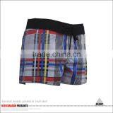 Female Photos Sexy Full Open Sexy Check Mini Running Shorts thumbnail-5