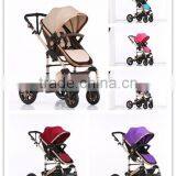Most Popular Good Baby Child Products 2-in-1 Aluminum 5 Point Safety Buckle Fashion Stroller thumbnail-6