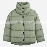 100% Polyester, Taffeta, Down Touch Padding Unisex Little Baby High Neck Jacket