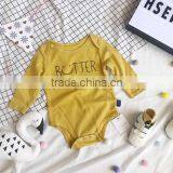 0-3 Years 2017 Baby Romper Autumn Cotton Letter Babys Jumpsuits (pick Size Color ) thumbnail-2