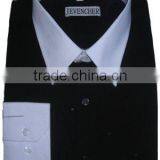New Products Mens Wedding Business Wear Slim Fit Black Dress Shirts thumbnail-6