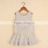 Faux Leather Children Winter Frocks for Girls Kids Frozen Dress thumbnail-5