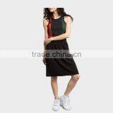 Three Tone Casule Dresses Sleeveless Dress thumbnail-2