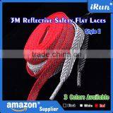 Woven 3M Safety Shoelaces in White Black Red - Yeezy Reflective Shoelaces With Zig Zag Style Shoelaces - Retail Packaging thumbnail-6