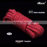 Men's Round 3M Reflective Red Shoelaces Shoestrings of Polyester - Visibility Stripe Reflective Rope Shoe Laces thumbnail-1